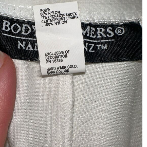 Nancy Ganz Body Slimmers 34D White Shapewear Slip Dress Underwire Bra Lingerie - Picture 5 of 9